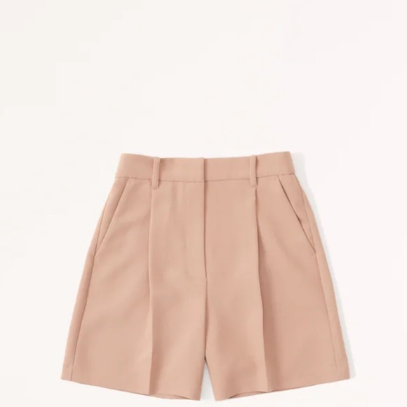 Abercrombie & Fitch Shorts Abercrombie Ultra High Rise Trouser Short In Brown Poshmark